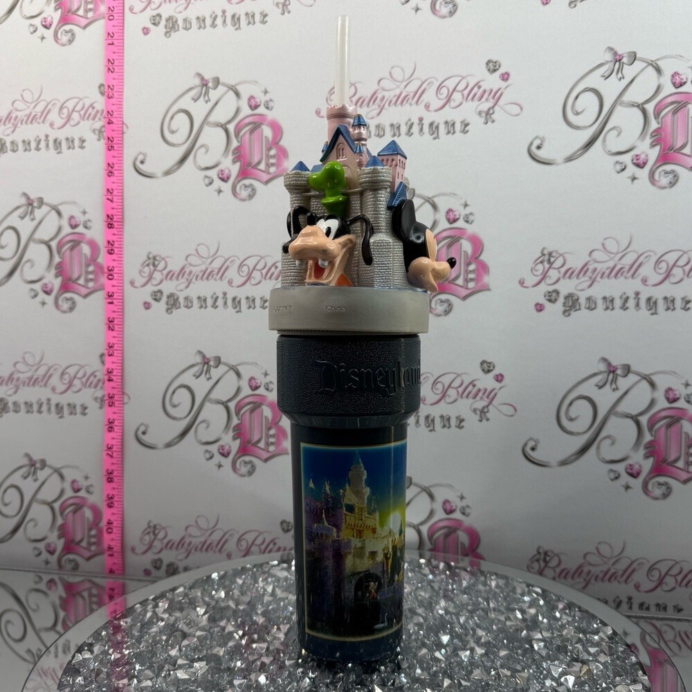 Disney vintage cup big large Castle Character Pop-Up Cup with Pink Accents